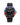 GMT watch with black strap, red and blue bezel