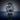 Watch with a blue dial and black strap on a gradient background