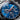 Close-up of a Contrarian watch with a blue face and silver case.