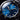 Close-up of a Contrarian watch with a blue face and black case.